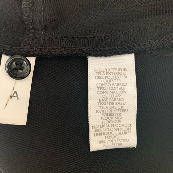 Loft Black Tired Front Blouse Size Medium NWT - Picture 5 of 6